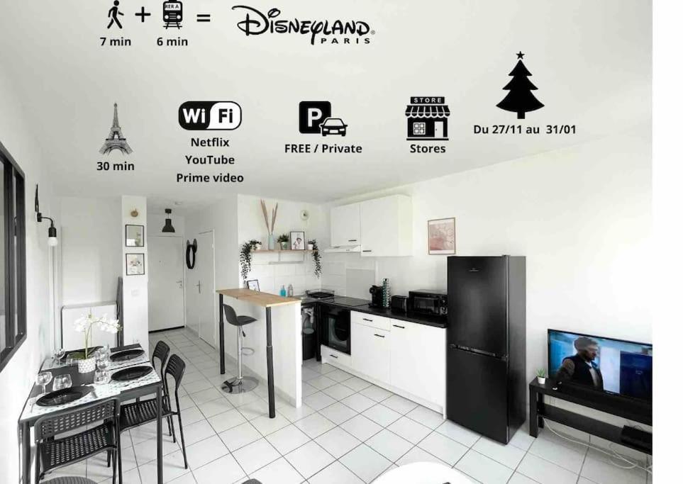 Mickey'S House - Apartments 4 Persons - 10 Min Disneyland Paris Бюссі-Сен-Жорж Екстер'єр фото